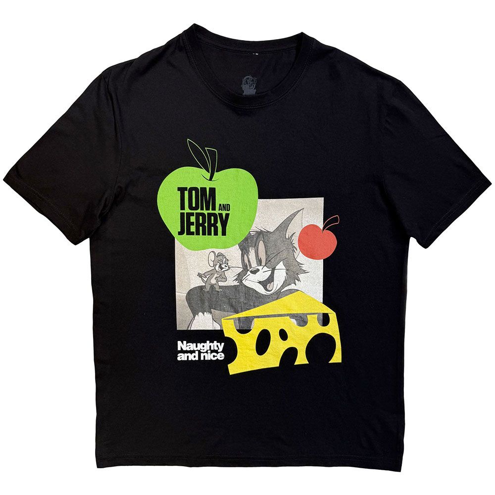 Tom And Jerry - Naughty & Nice Mens Tshirt - Black